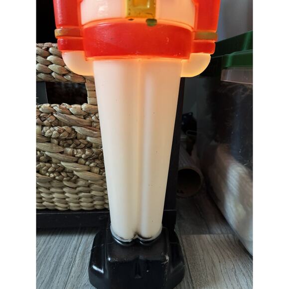 Vtg LightUp AA Toy Soldier Christmas Decoration Nutcracker Style LG 3ft BlowMold - Picture 8 of 15